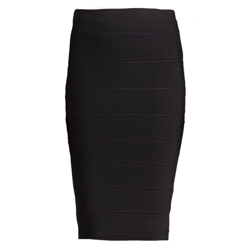 BCBGMAXAZRIA Leger Knit Pencil Skirt Black XS